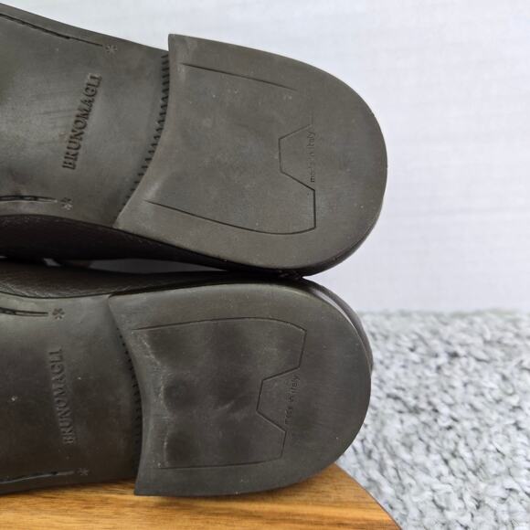 Bruno Magli Massyf Dark Brown Leather Business Casual Horsebit Loafer Mens 11 M - Picture 13 of 16